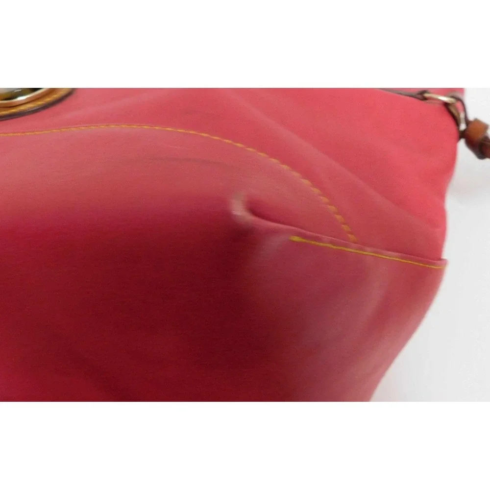Dooney & Bourke Pink Brown‎ Leather Purse Shoulder Satchel